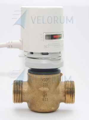 Двухходовой клапан Honeywell 3/4". Honeywell VSOF-220-2.5
